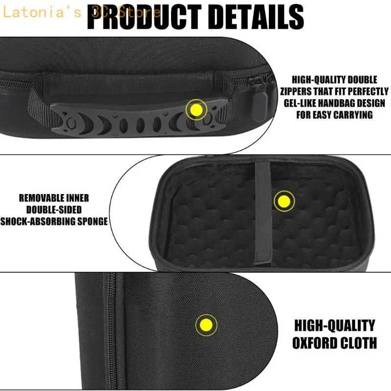 Tragbare EVA-Kopfhörer-Aufbewahrungsbox mit weichem Futter-Detaildesign für Focal Elear Travel Protections X3UB – Detail 2
