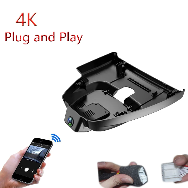 Car Wifi DVR Video Recorder Dash Camera 4K Plug And Play For Toyota Corolla Cross Frontlander 2026 2027 2028