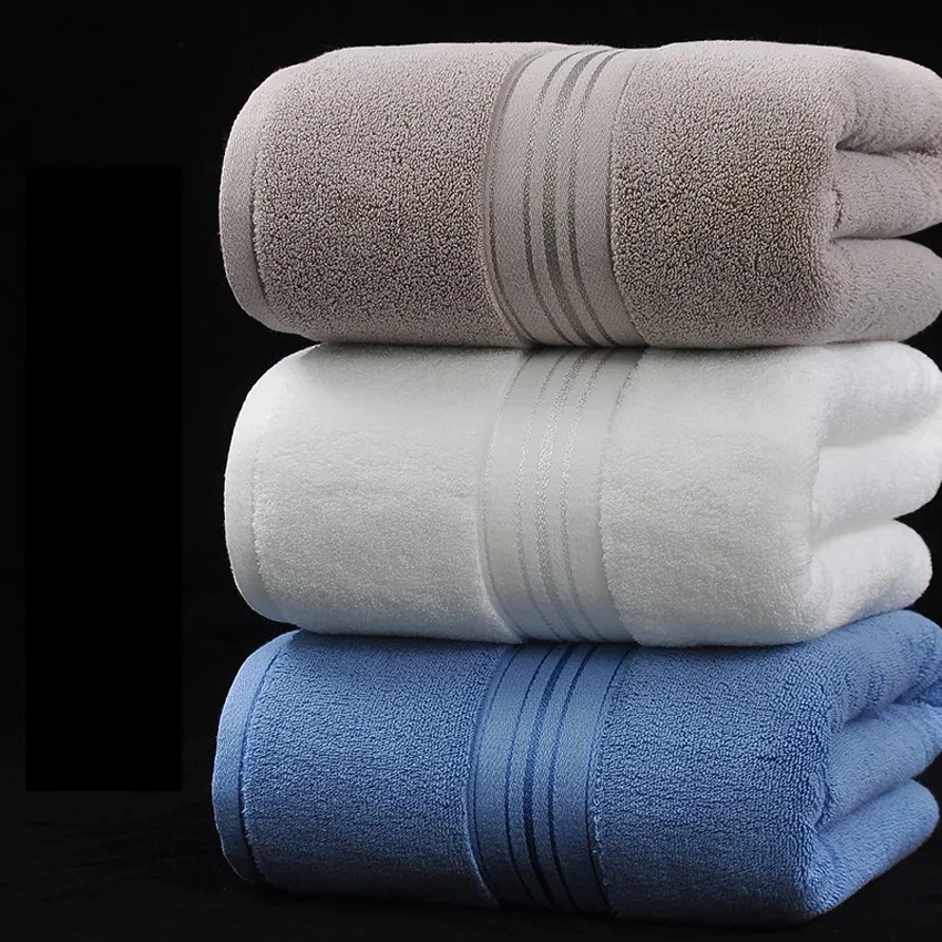 

100% Cotton Bathroom Oversized Towels Sets of 3 Skin-Friendly 1 Large Bath Towel 2 Hand Towels Shower Towels Toallas De Baño 타월