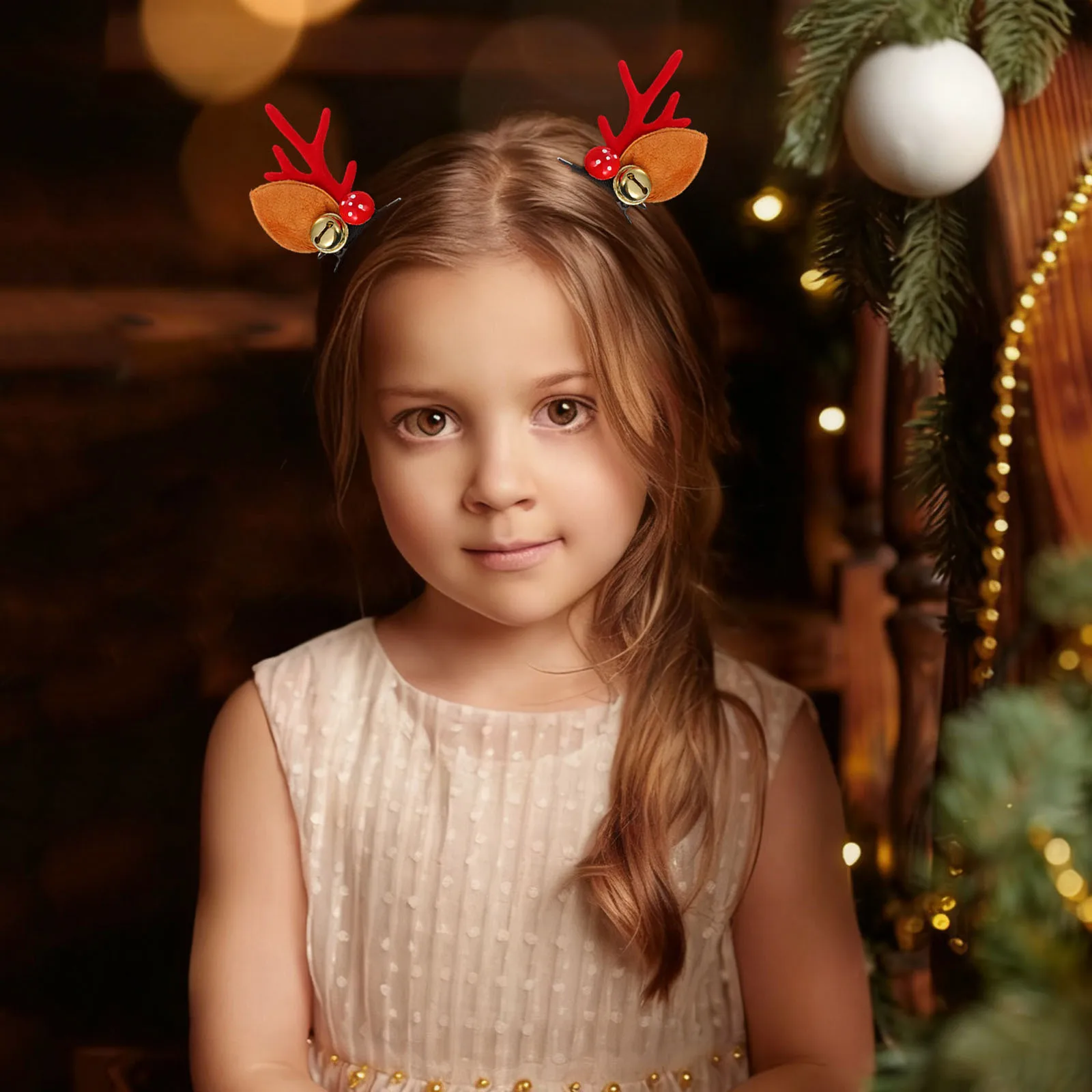 Fermagli per capelli natalizi per bambini Accessorio per capelli per bambini Colore brillante Copricapo per feste Copricapo decorativo Regalo di Natale