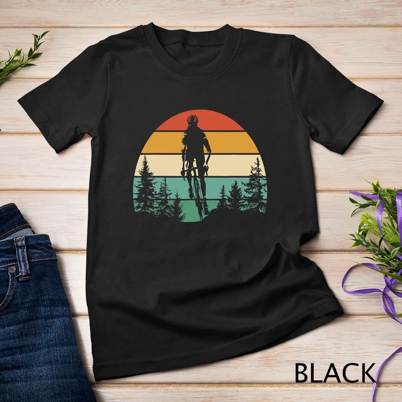 Mens Bicycle Cycling Biker Funny Bike Riding Lover Bicyclist Unisex T-shirt