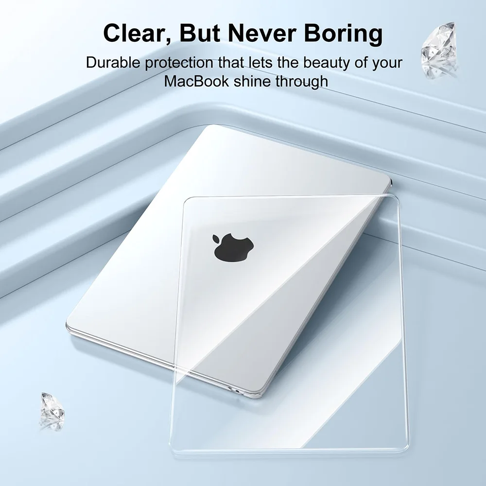 Hard Back Matte Transparent Laptop Case For MacBook Air 13.6 M5 Case MacBook Air 13.6 M5 M4 M3 M2 A3240 A3113 A2681 Cases Cover