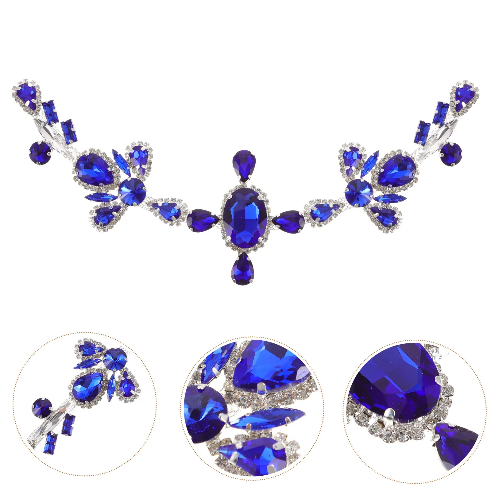 

Стразы-цветы на цепочке, нашивки для одежды, блестящие аппликации, декор для рукоделия, принадлежности для шитья, украшения из сплава для одежды, сумок, обуви