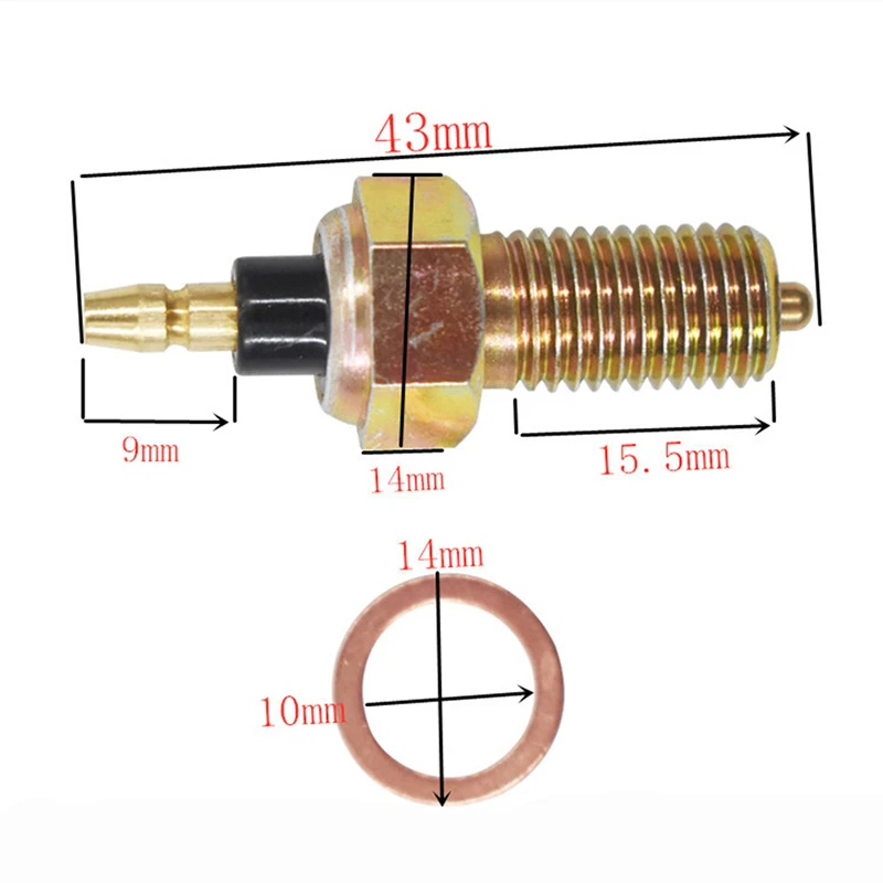 Neutral Switch Fit for 1998-2019 3GB-82540-01-00, Motorcycle Long Tail Switch with O-Ring Gasket Replace