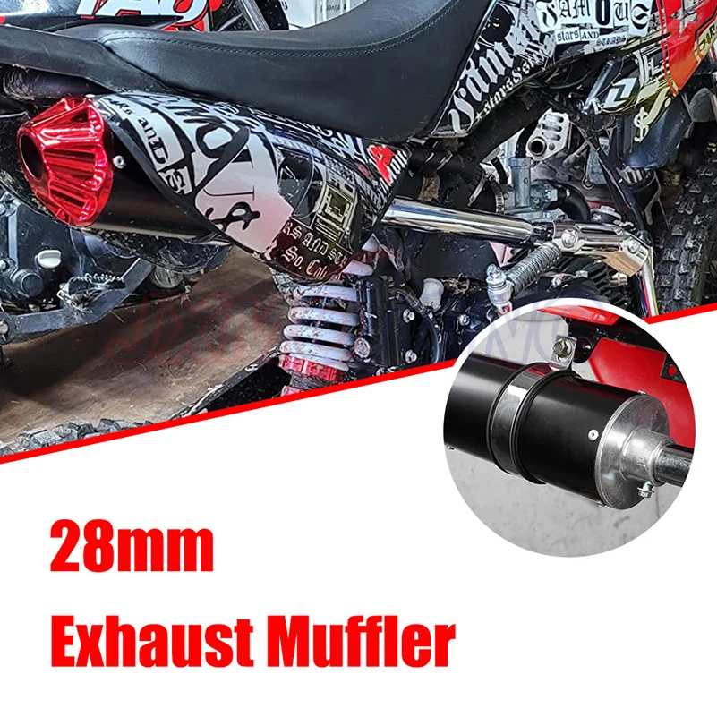 Tubo Silenziatore Di Scarico Universale Per Moto In Acciaio Inox | Adatto A Diametri 35-51 Mm, Colori Disponibili, Sostituzione Diretta, Mezzo Blu