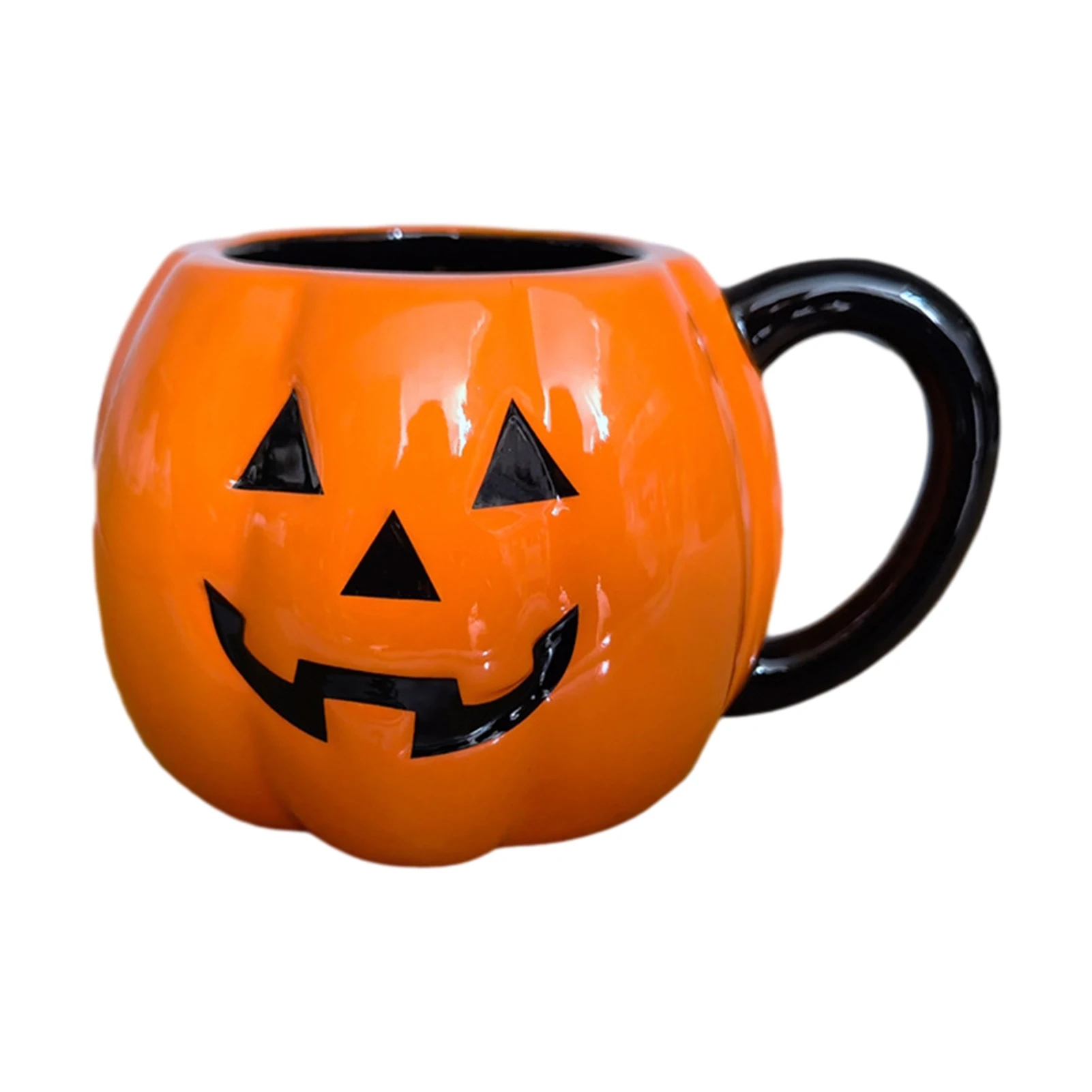 Pumpkin Shape Desktop Coffee Mug Durable Water Milk Soup Halloween Decoration Home Ceramic Exquisite Breakfast Cute Reusable