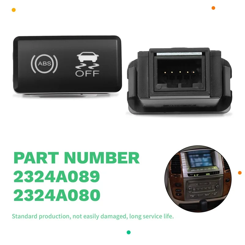 Mega SaleFor Land Cruiser LC100 LX4500 4700 Off-Road ABS Switch Anti-Slip Switch Disconnect Wiring Harness ABS Side Slip Switc