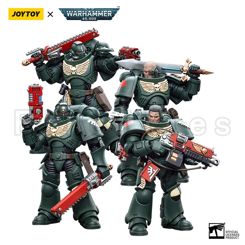 1/18 JOYTOY Action Figure (4PCS/SET) 40K Dark Angels Intercessors Anime Model Toy