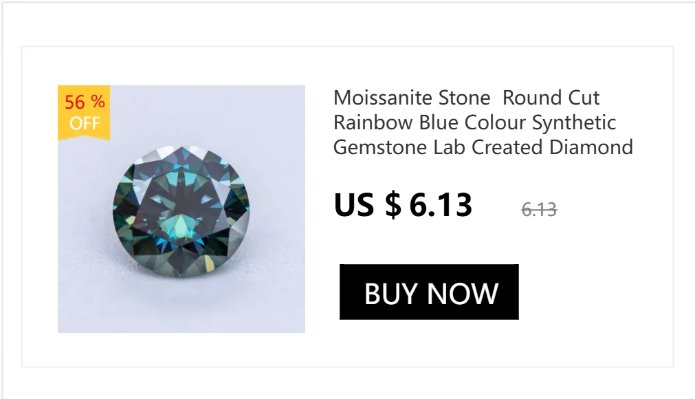 Lab Moissanite Stone Round Cut D Color VVS1 0.1ct-12ct Lab Grown Gemstone Charms for Jewelry Making Pass Diamond Tester