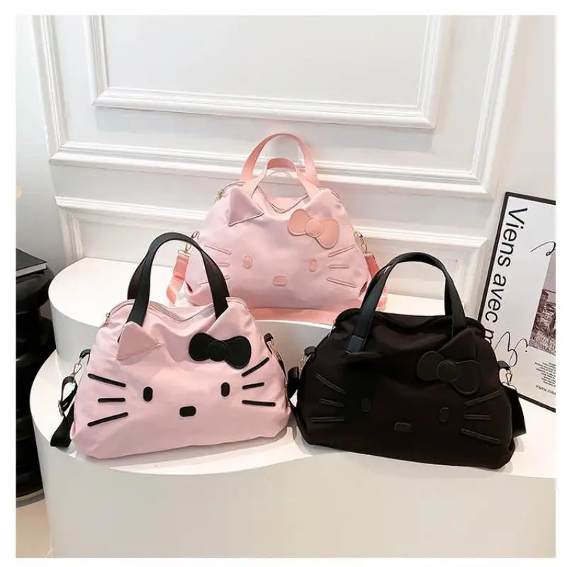 

Sanrio Traveling Bag Hello Kitty Kuromi Cartoon Girl Go Out Luggage Single Shoulder Handheld High-Capacity Portable Storage Bag