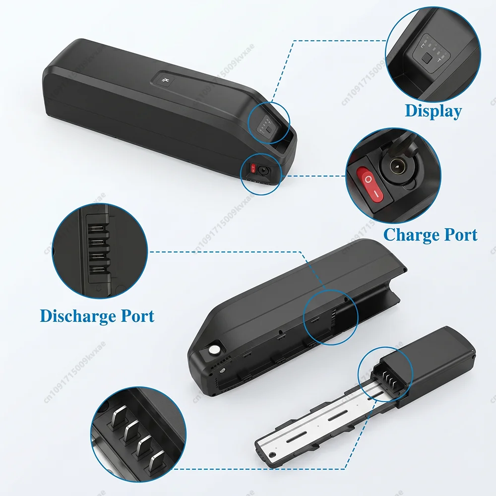 36V 48V Ebike Battery 20Ah 15Ah Hailong Lithium ion Rechargeable Unit for Hitway BK15 BK29 Colorway DUOTTS S26 C29 Electric view 6