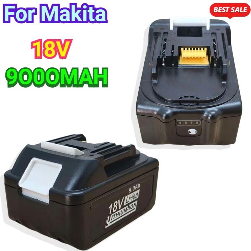 

6000mAh-9000mAh 18V For Makita Battery Rechargeable Power Tools Battery with LED Li-ion Replacement LXT BL1830 BL1860 BL1850