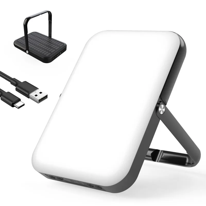 

Outdoor solar rechargeable camping light large capacity long battery life camping lighting auto repair work light