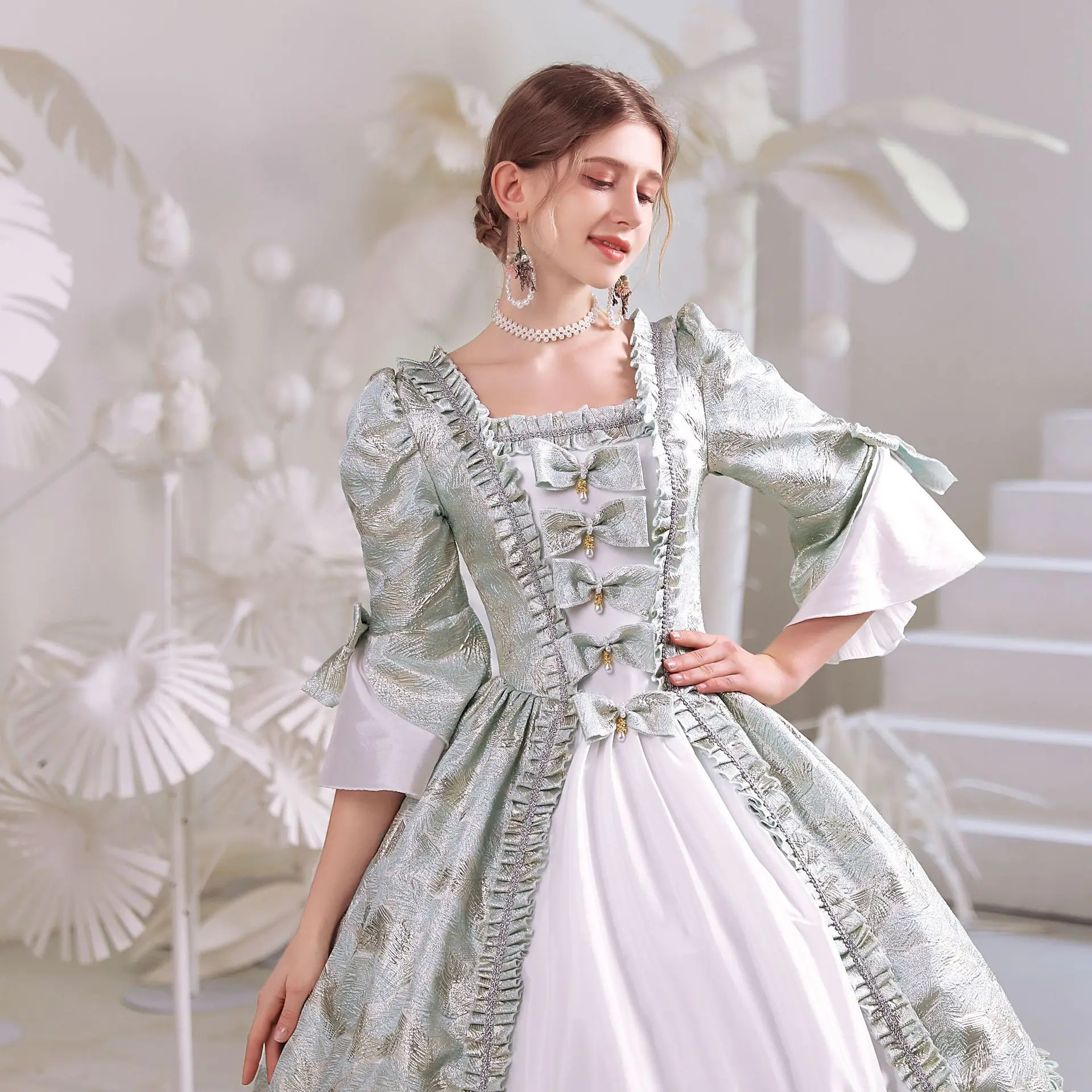 Popular Harbin Russian Travel Photography Clothing Russian Princess Retro European Clothing Travel Photography Clothing 웨딩드레스 한국