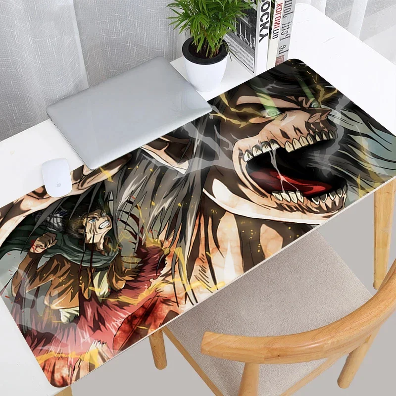 

Attack on Titan Mouse Pad Desk Protector Keyboard Mat Gaming Gamer Pc Accessories Mats Computer Desktop Anime Mousepad