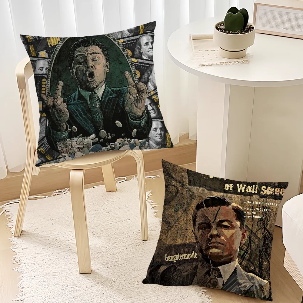 The W-Wolf of W-Wall Street cushion cover Living Room Accent Couch Back Support Square Lounge Restful Nap Companion Pillow Case