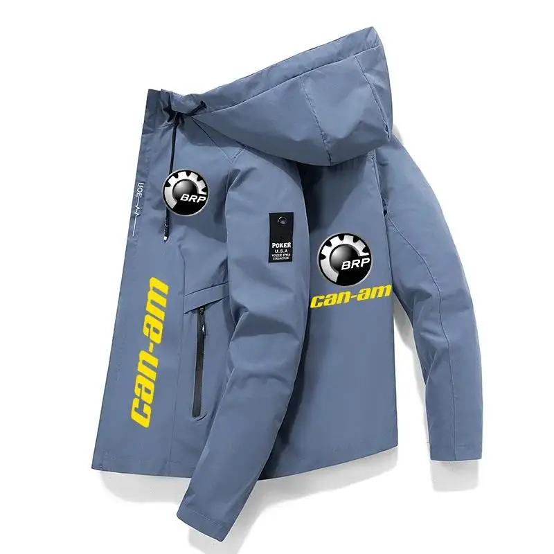 Primavera E Autunno 2023 New Brp Can Am Auto Logo Print Giacca Da Uomo Giacca Casual Con Zip Giacca Da Lavoro Casual Giacca Spor