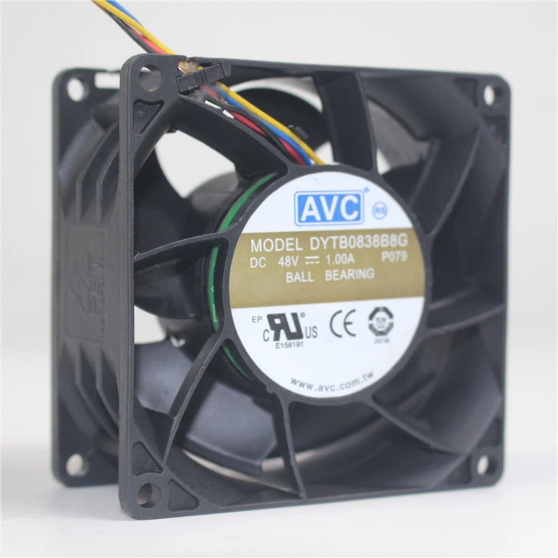 Originální pro AVC vějíř DYTB0838B8G 48V 1.0A 8038 8cm 80*38mm 4-wire PWM serveru vysokorychlostní chladící vějíř