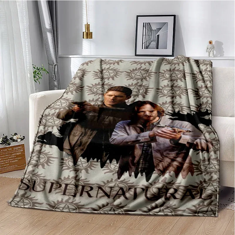 Supernatural join the hunt Throws Blanket Sofa Hiking Picnic Super Soft Quilt Fashion Bed Thermal Flannel Blanket birthday gift