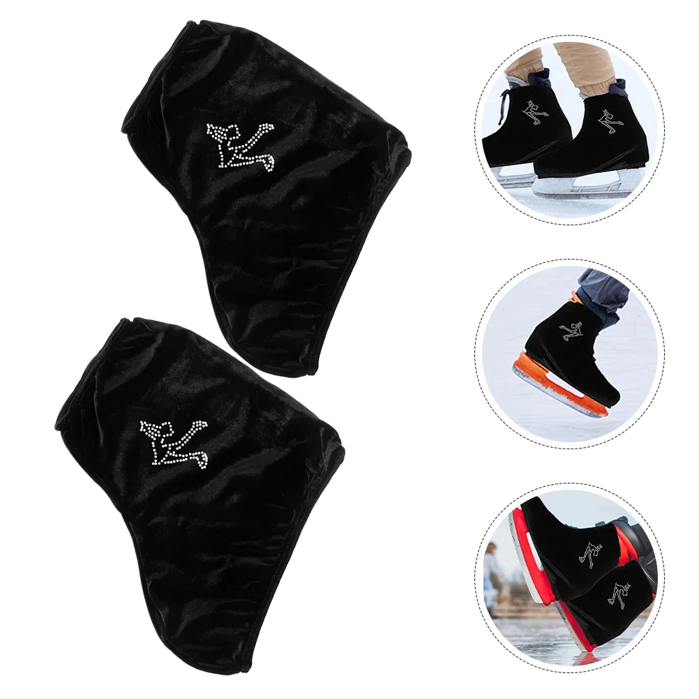 

Figure Skating Shoe Covers Boot Sleeve Polyester Skate Roller Hockey Skates Protector Child Wear-resistant Protectors