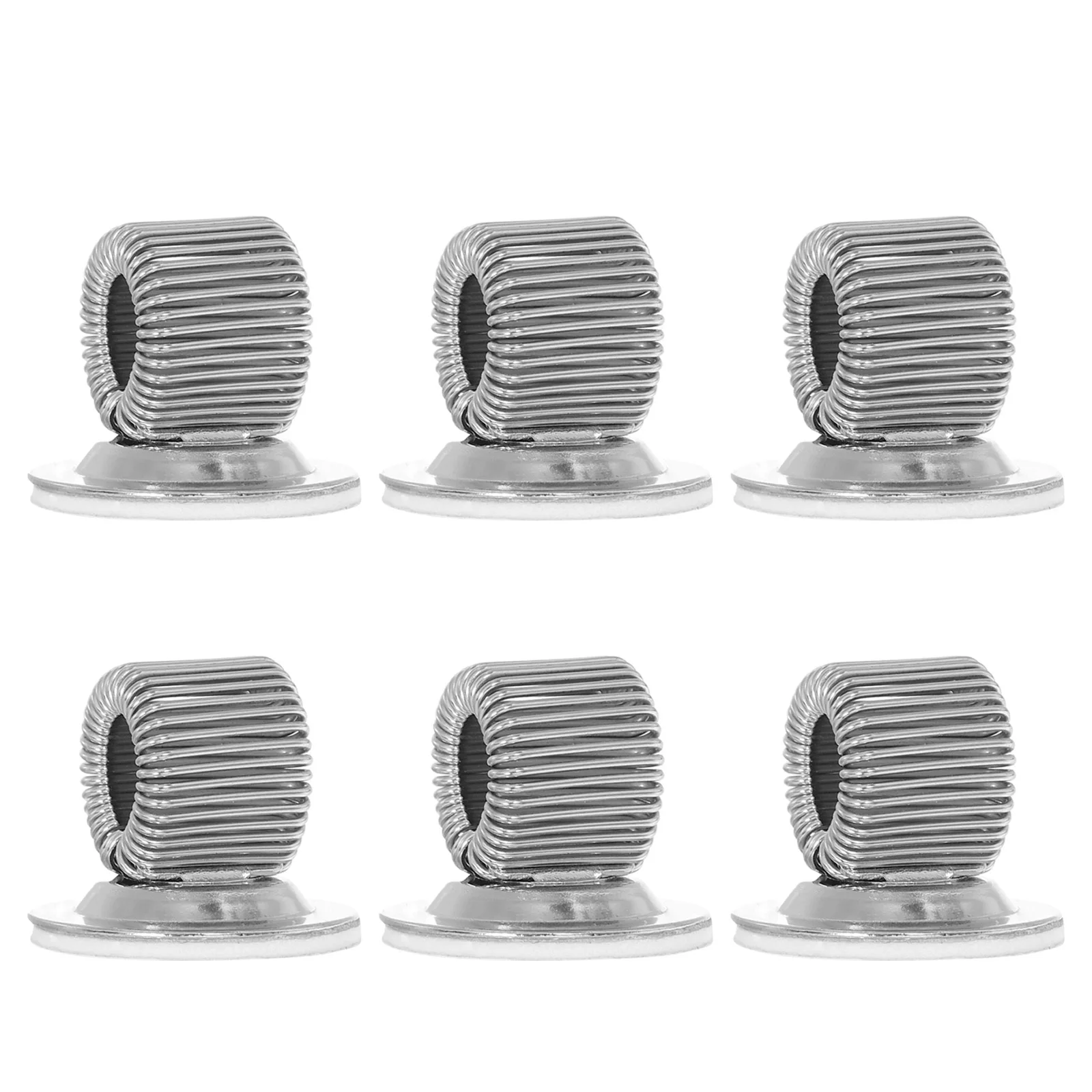 6pcs Compact Sturdy Pencil Clips Wear-Resistant Pen Holders Easy Carry For Nurses Postmen Home Office
