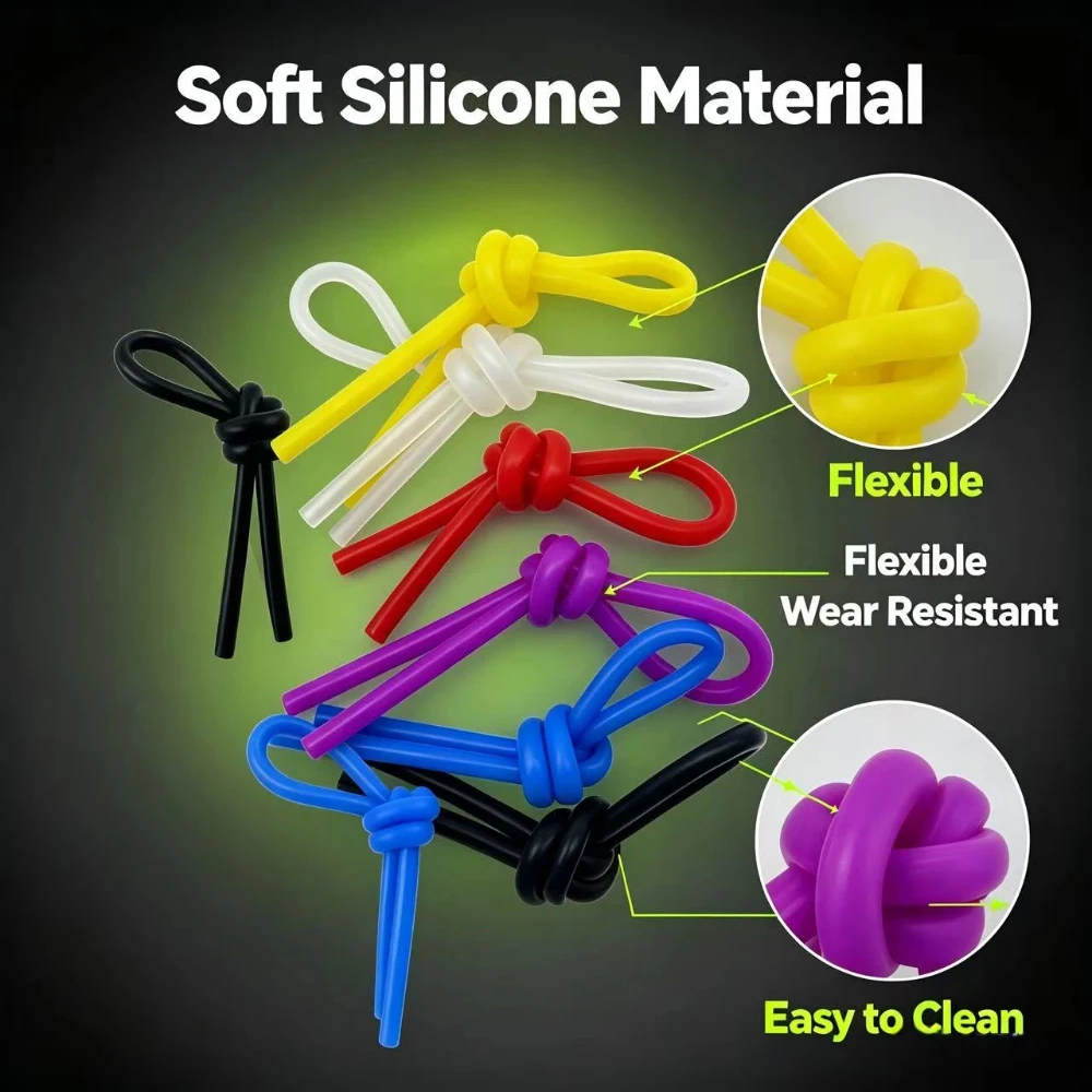 6Pcs/Lot Soft Silicone Tennis Vibration Dampeners Tennis Racket Anti Vibration Knot Squash Racquet Damper Tennis Accessories