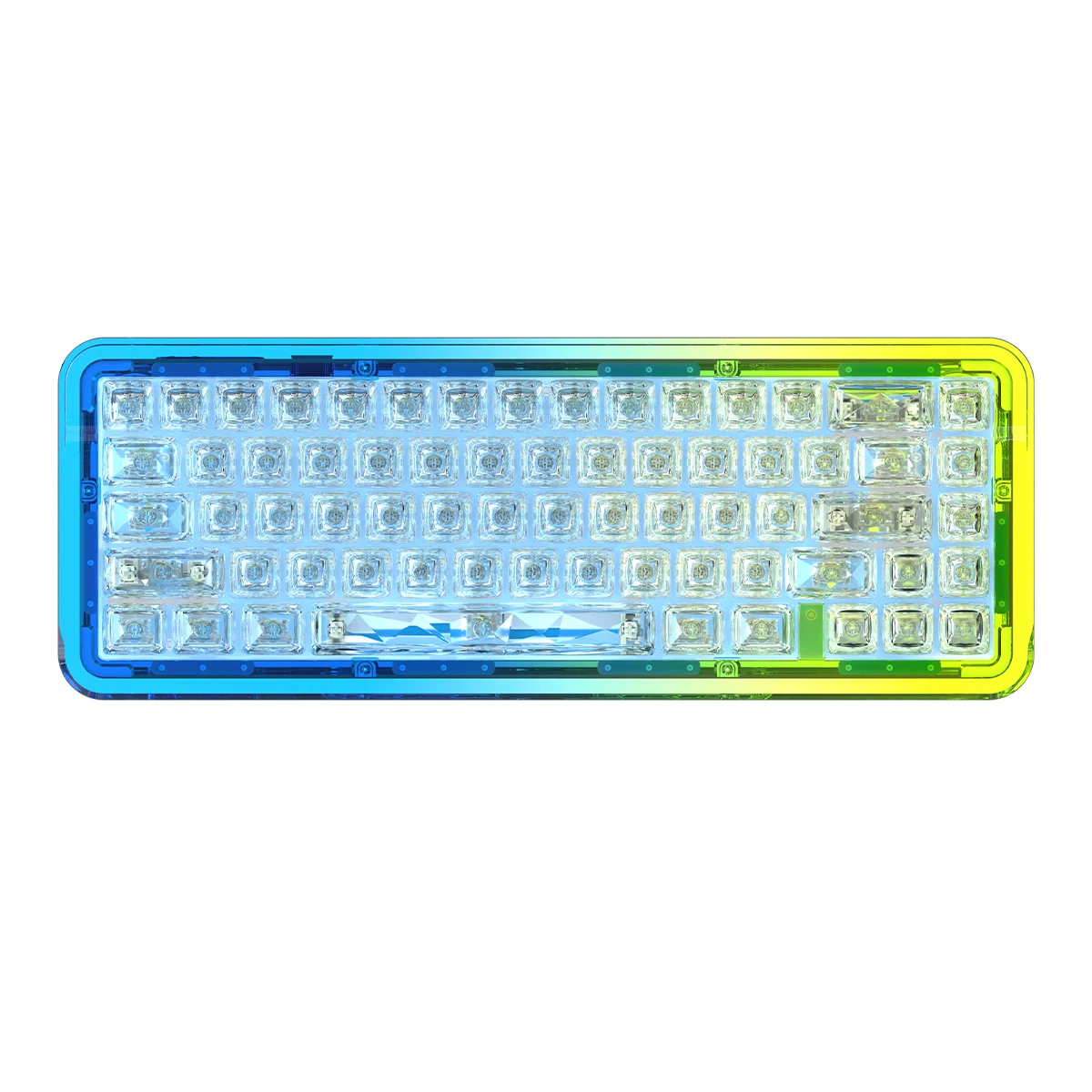 

B67 Tri- mode Wireless Mechanical keyboard RGB Hot-swappable Keyboard with transparent SA high sublimation keycap for gaming