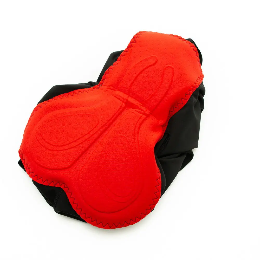 Professionelle Radsport-Trägerhose mit Schwammpolsterung, nahtlos verklebt, schnelltrocknend – Detail 14