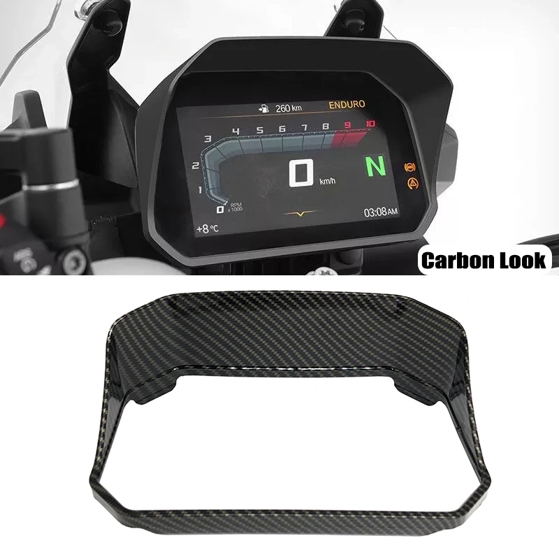 For BMW R1200GS LC Adventure R1250GS ADV F750GS F850GS S1000XR Carbon Look Instrument Hat Sun Visor Meter Cover Screen Protector