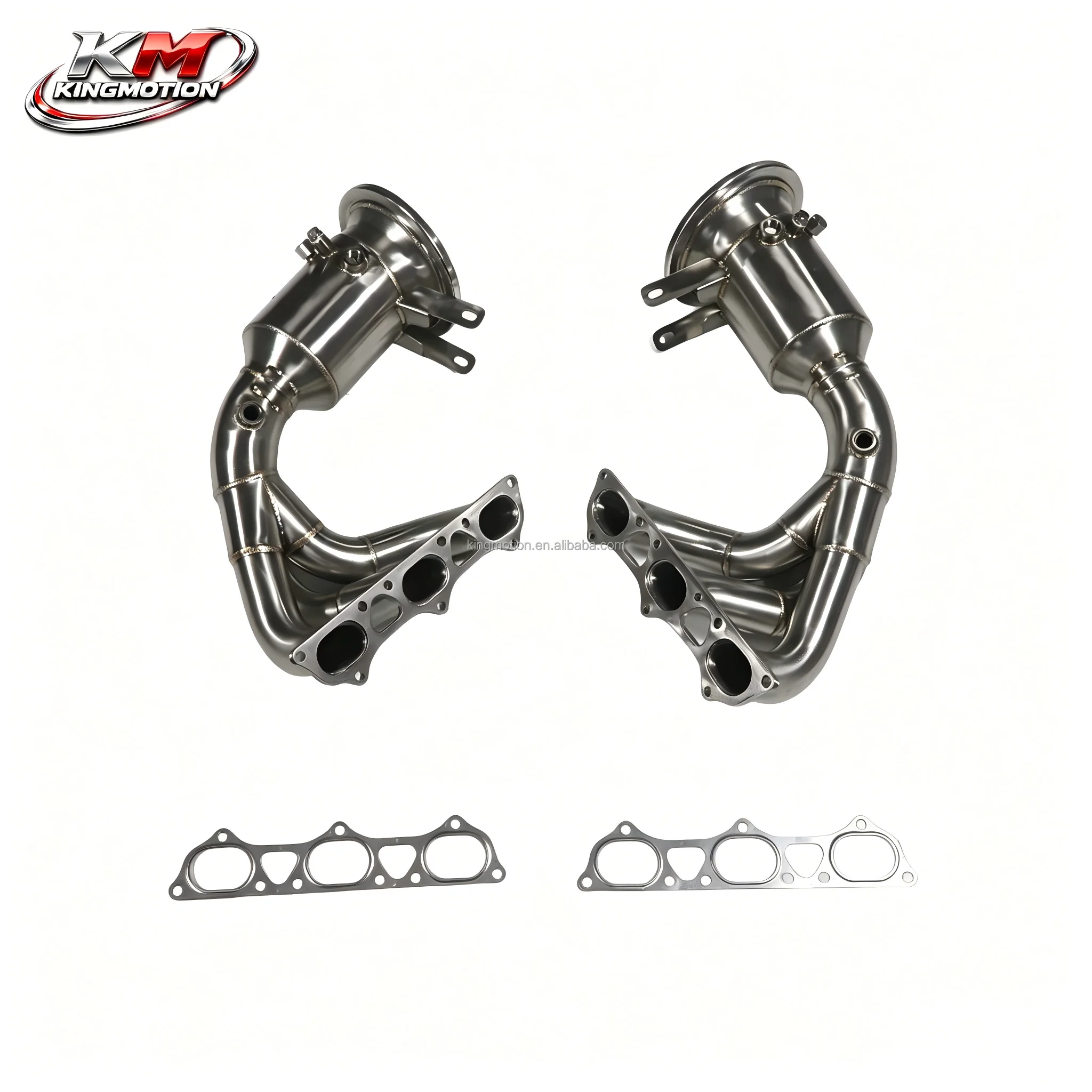 

KM SS304 Banana Pipe Downpipe for 911 992 GT3 4.0 2018+ Front Catted Exhaust High Performance Remote Option