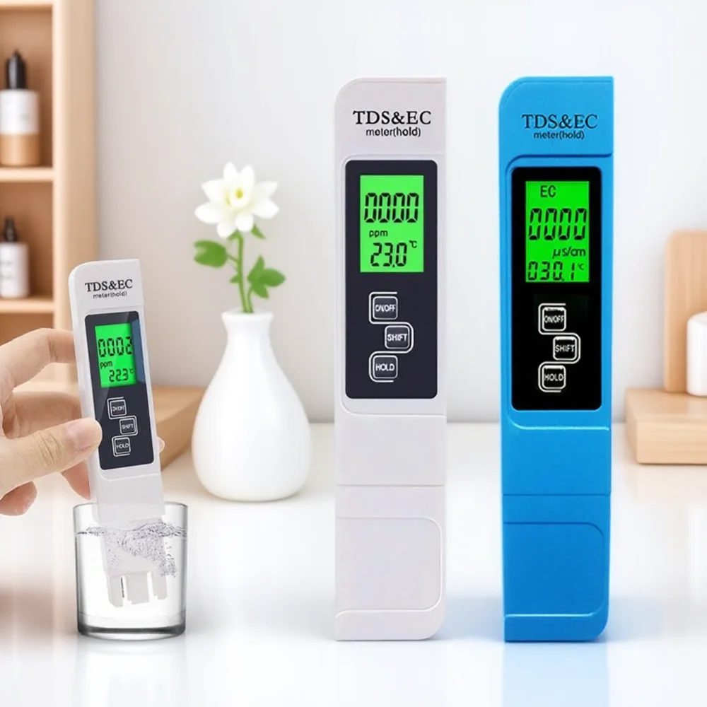 

Digital LCD Water Tester Pen Professional TDS EC Temperature Meter for Water Quality Purity Testing Filter Analysis Tool