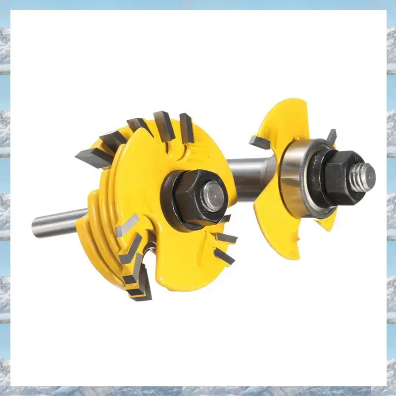 

2025 Hot Style 6Pcs Slot Cutter 3 Wing Router Bit 1/2 &1/4 Inch Shank Adjustable Woodworking Tool