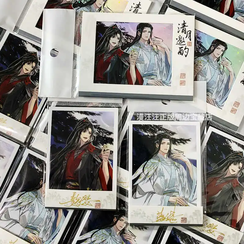 

Аниме Mo Dao Zu Shi Wei Wuxian LanWangji косплей карты с изображением в реальном времени мультяшная бумажная пленка прозрачные карты рождественский подарок