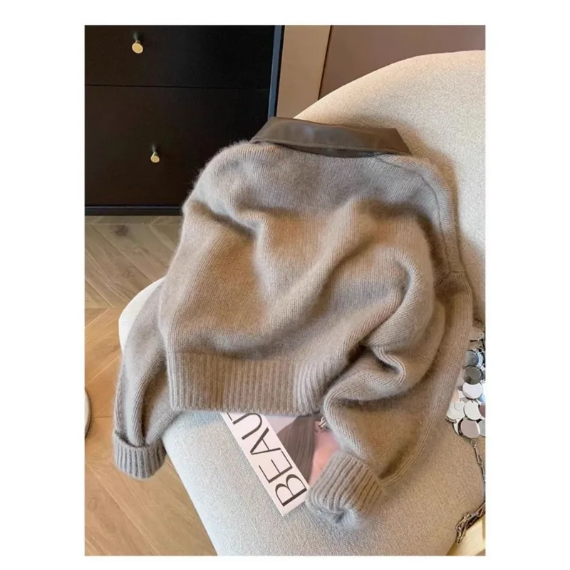 Thumbnail 3 - #18 Trending Womens Cropped Knit Sweaters Right Now