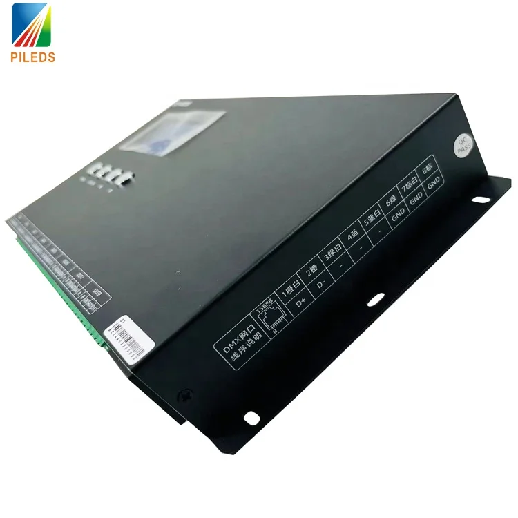 2026 SY-408  Artnet/SD Pixel 8-channel Digital Light Strip Controller for SPI DMX512 LED Controller