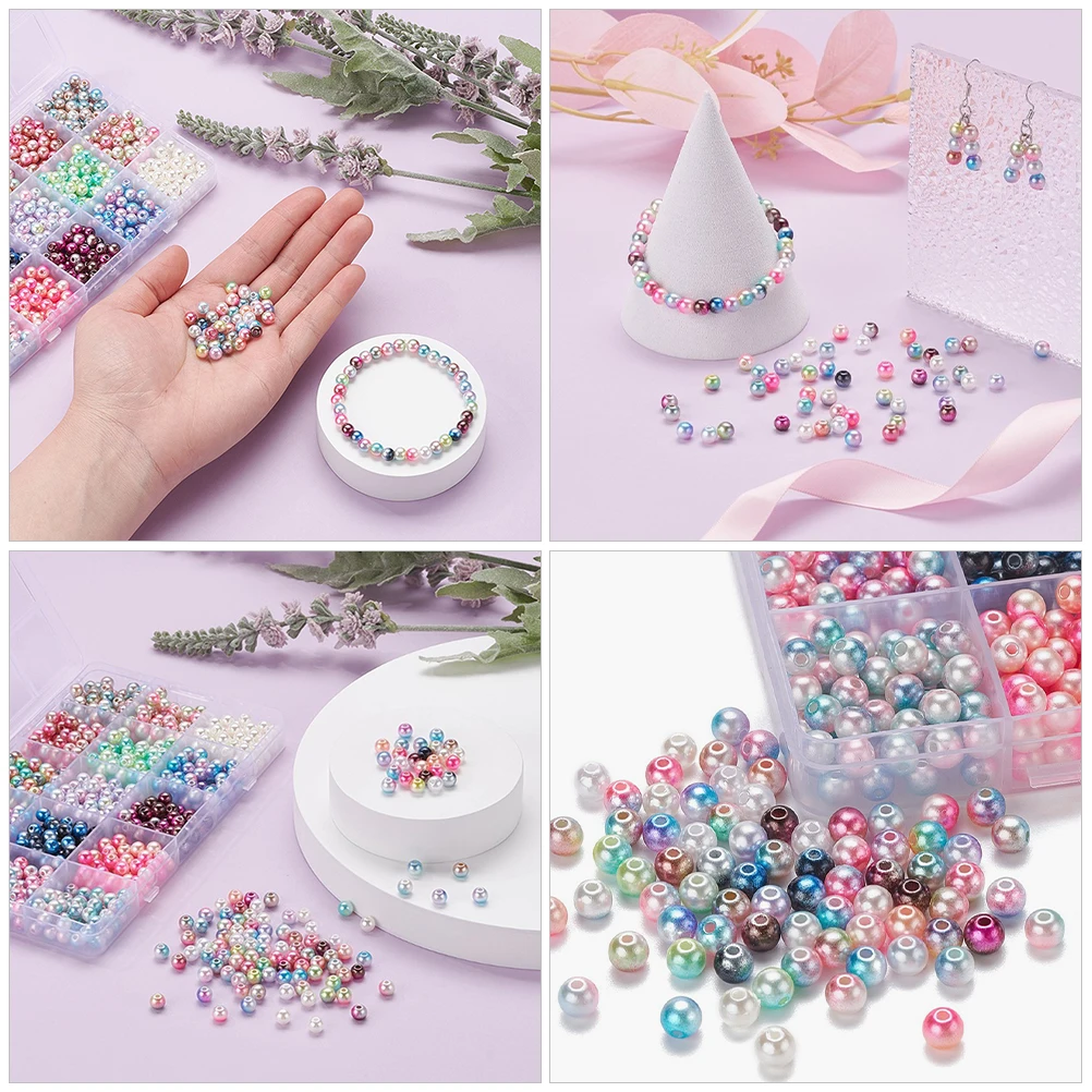 

1 Box Loose Jewelry Diy Plastic Bulk Craft Bracelet Necklace Earring Making Stringing Beads For Hair Accessories Crafts Durable