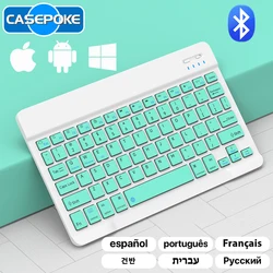 CASEPOKE Rechargeable Tablet Wireless Bluetooth Keyboard and Mouse For iOS Android Windows Phone Tablet Keyboard for iPad iPhone