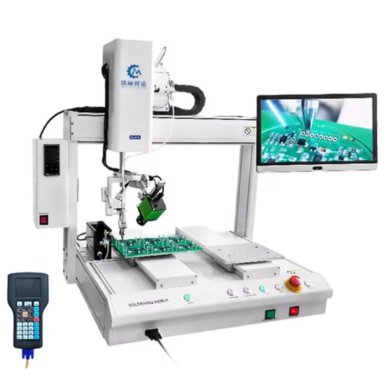 ماكينة لحام PCB PCBA SMD أوتوماتيكية منتج جديد 2020 توفر ماكينة لحام أوتوماتيكية روبوتية سريعة 4 محاور 110 فولت/220 فولت 85