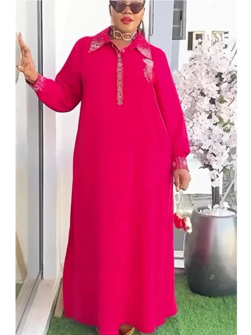 

Plus Size African Party Dresses for Women 2025 New Summer Fashion Chiffon Evening Gown Elegant Outfits Muslim Maxi Long Dress