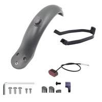 For Xiaomi Mijia MI M365 1S M187 Pro E-Scooter Tire Splash Fender with Rear Taillight Front Back Guard Mudguard screw line Parts