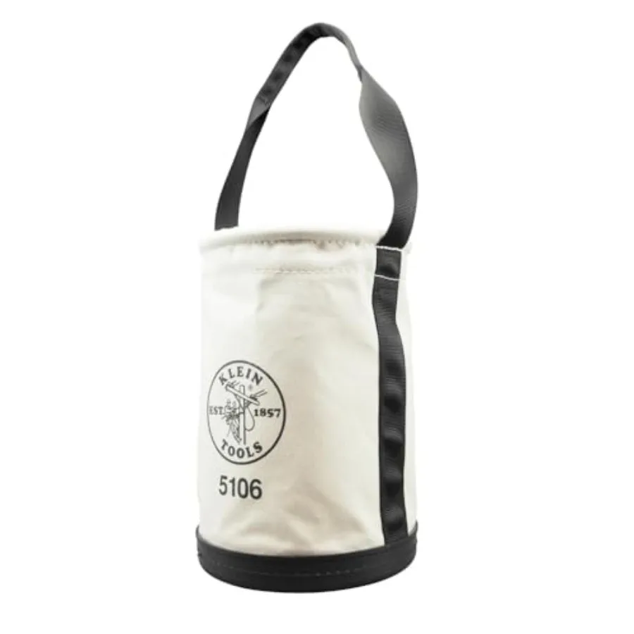 

5106 Storage Bucket Canvas Tool Bucket 9-Inch Diameter 14-Inch Height No. 6 Canvas Web Handle