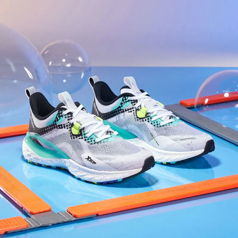 Xtep Dynamic Foam Running Shoes Men Shock Absorbing Lightweight Sports Shoes Wear-Resistant Non-Slip Sneakers 880319110119