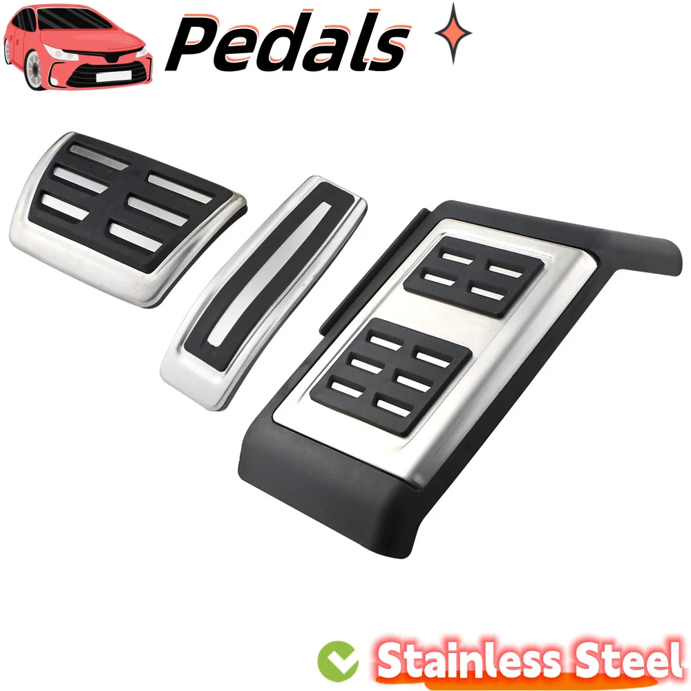 Car Pedal Cover for Audi Q7 2006 - 2015 LHD Gas Brake Rest Pedals Pad Anti-Slip Foot Pedals Accelerator Dead Pad Accessories
