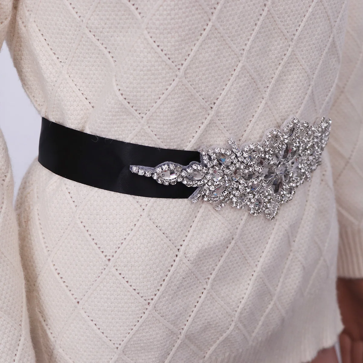 

Rhinestone Belt Bride Beautiful Waist Decor for Wedding Dress Bridal Party Formal Occasions Accessories Elegant Belt