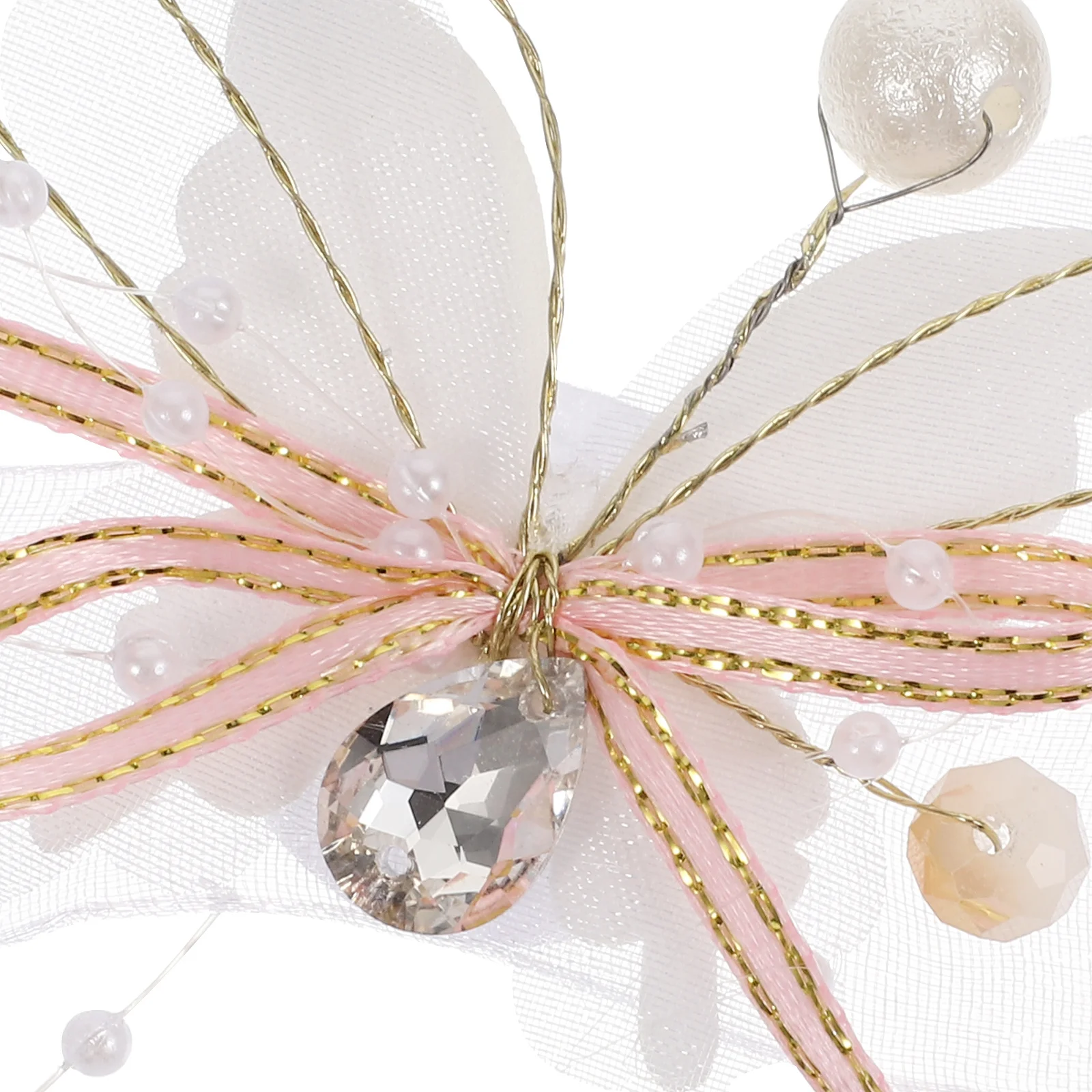 

2Pcs Pearl Wedding Wrist Flower Bridal Flower Bracelet Rustic Decor Bridesmaid Hand Band Bride Accessory Bride Wristband Decor