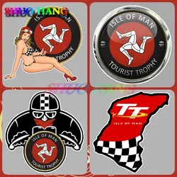 Autocollants de voiture en vinyle, ISLE OF MAN TOURIST TROPHY TT ILE DE MAN BIKER, RACING TRACK PINettes MOTO GP, accessoires de voiture, décalcomanie pour pare-chocs de fenêtre