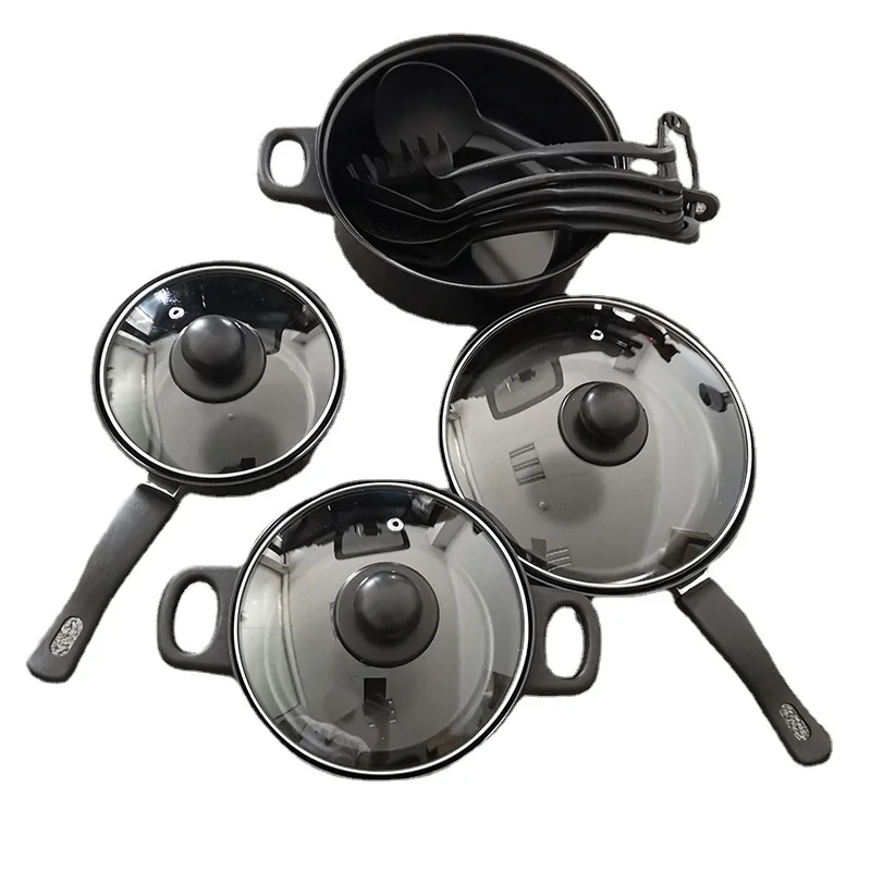 Pot set cookware13suit non-stick pan stockpot frying pan match sets kitchen