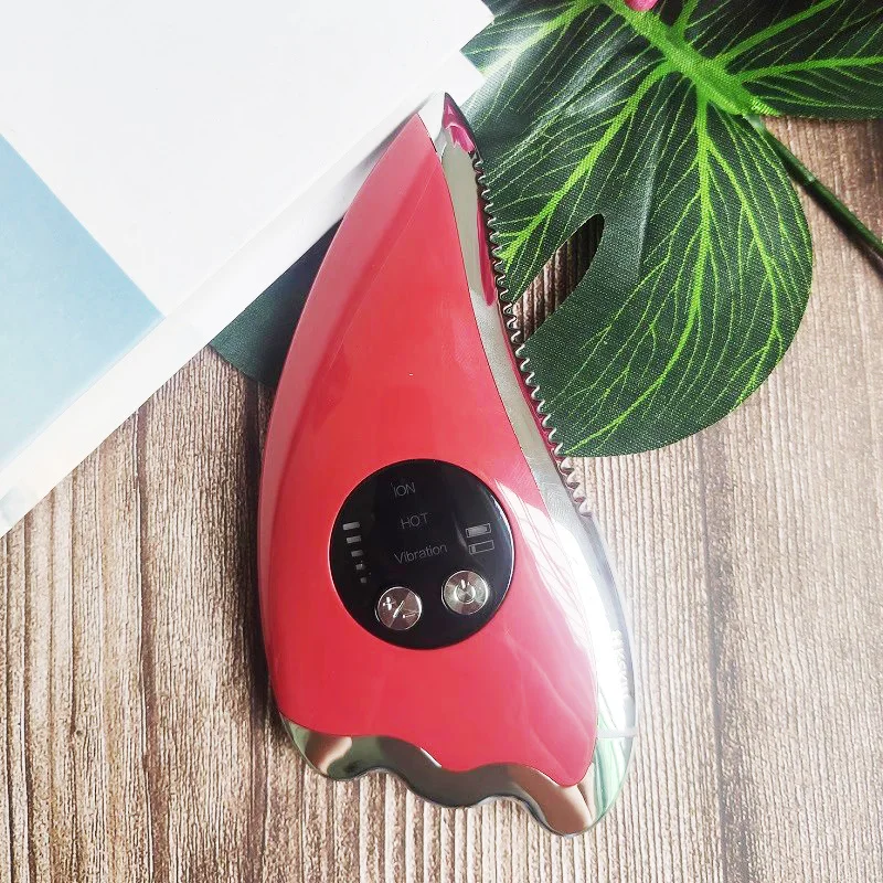 多機能マイクロカレントフェイシャルマッサージャー振動電気かっさボードスクレイピングフェイスリフティングスリミングアイボディマッサージツール