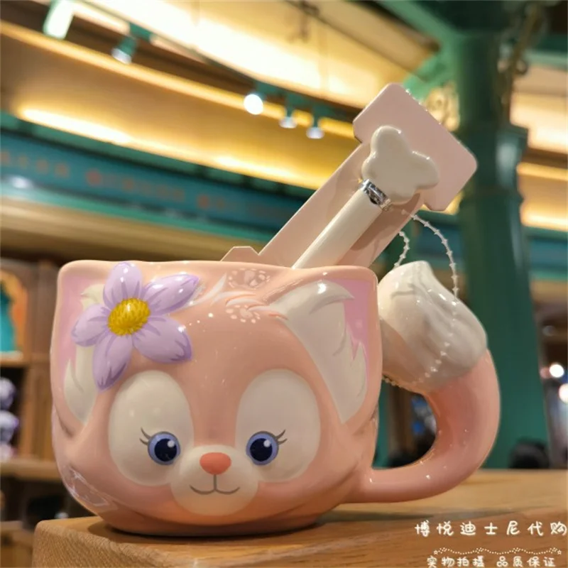 

Shanghai Disneyland LinaBell мультяшная керамическая чашка, ложка, кружка, детские милые подарки и подарки на день рождения, Рождество
