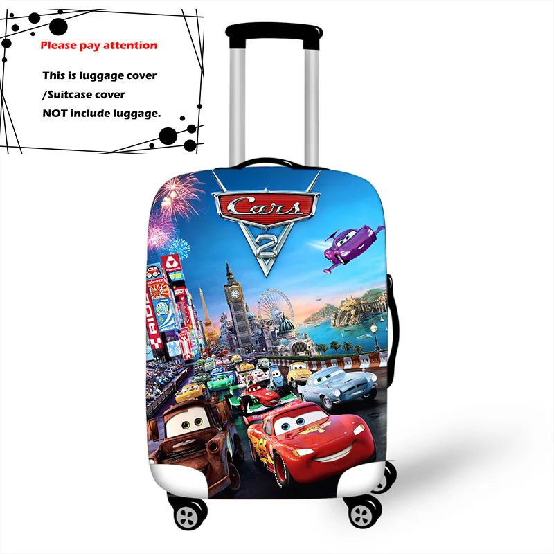 Pixar Cars Lightning McQueen Protect Dust Bag Case Travel Cover Elastic Thicken Luggage Suitcase Protective Cover